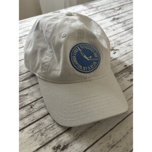 10 Hedges Ave Swim & Dive East Hampton Blue White Cap Hat Adjustable Adult